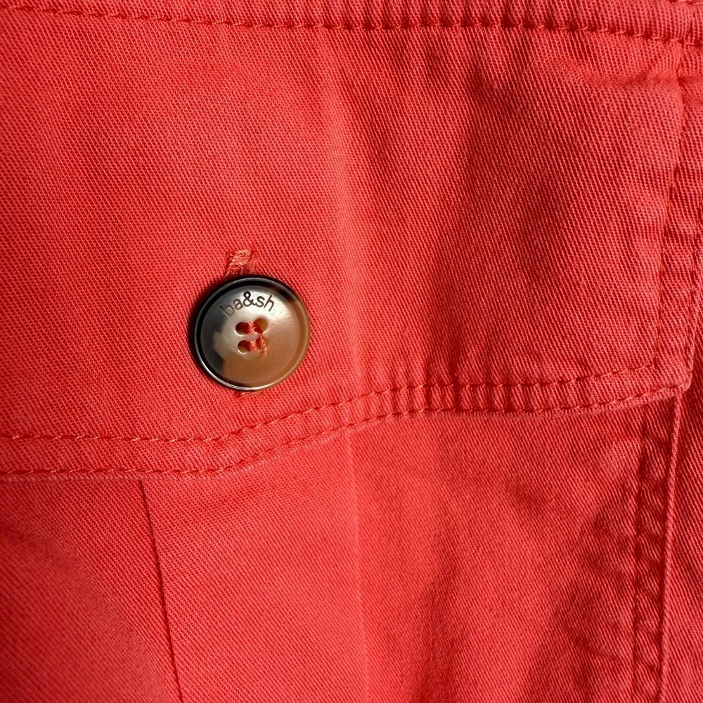 ba&sh - Lincoln Dress - Coral Button-Up mini dress - Picture 6 of 12